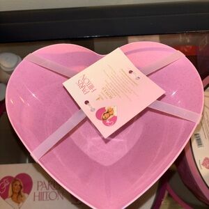 Paris Hilton Pink Heart-Shaped Party Plate